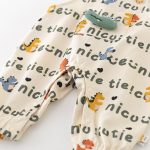 [66-90cm]サロペット 総柄恐竜 カジュアル 履きやすい トレンド ボトムス - Image 10