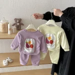 [73-110cm]セットアップ パン柄 可愛い 着心地良い - Image 3