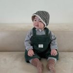 [73-100cm]韓国風 コーデュロイ サロペット - Image 2