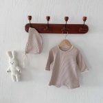 [66-90cm] 韓国風 帽子付き ワッフル オールインワン - Image 12