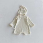 [66-90cm] 韓国風 帽子付き ワッフル オールインワン - Image 2