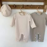 [66-100cm] フリル襟 ワッフル オールインワン - Image 3