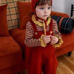 [80-110cm] レトロ ボンボン付き サロペット - Image 10