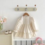 [80-130cm] 花刺繡 ワンピース - Image 9