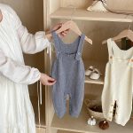 [66-100cm] シンプル ニット サロペット or インナーシャツ - Image 8