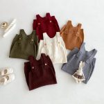 [66-100cm] シンプル ニット サロペット or インナーシャツ - Image 13