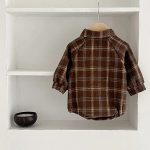 [66-100cm] チェック 犬柄 ロンパース - Image 7