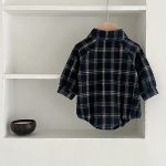 [66-100cm] チェック 犬柄 ロンパース - Image 6