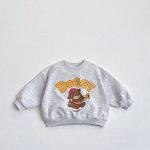 [80-130cm] 熊柄 プルオーバ トレーナー - Image 2