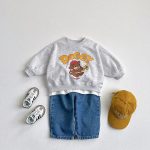 [80-130cm] 熊柄 プルオーバ トレーナー - Image 3