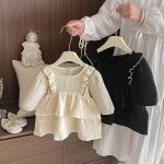 [73-110cm] 肩フリル リネン ワンピース - Image 10