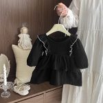 [73-110cm] 肩フリル リネン ワンピース - Image 9