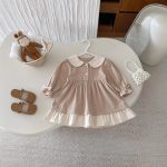 [73-120cm]ワンピース 女の子 写真映え ナチュラル フリルカラー - Image 6