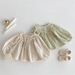 [66-100cm]トップス ベビー 女の子 レトロ ガーリー - Image 3