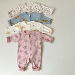 [66-90cm]ベビー ロンパース カートゥーン 柔らかな素材 - Image 9