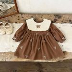 [73-120cm]ワンピース ベビー 女の子 おしゃれ リボン付き - Image 6