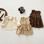 [80-130cm]トップスorワンピース 女の子 おしゃれ レトロ - Image 8