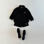 [80-130cm]二点セット 長袖トップス+ショートパンツ カジュアル - Image 5