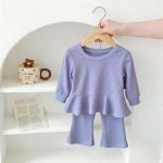 [73-120cm]セットアップ ベビー 女の子 トップス&フレアパンツ - Image 5