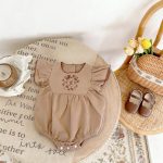 [66-90cm]半袖 ロンパース ベビー 刺繍 通気性抜群 - Image 10