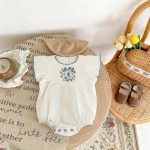 [66-90cm]半袖 ロンパース ベビー 刺繍 通気性抜群 - Image 5