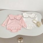 [66-90cm]ロンパース シンプル 無地 肌触り良い - Image 10