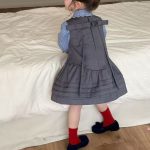 [73-120cm]シャツ+ジャンパースカート セット おしゃれ見え 学院風 - Image 6