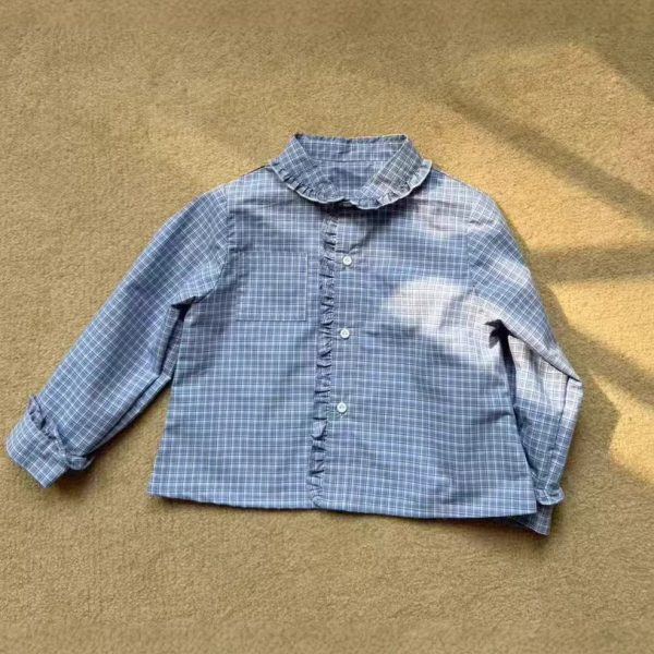 [73-120cm]シャツ+ジャンパースカート セット おしゃれ見え 学院風