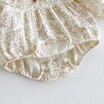 [66-90cm]ベビー 女の子 ロンパース 花柄 スウィート - Image 5