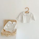 [66-100cm]ベビー フリル襟 長袖Tシャツ 肌触りやさしい - Image 2