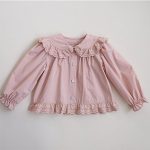 [73-120cm]フリル付き ドールカラー シャツ - Image 3