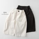 [80-130cm]パンツ キッズ ゆったり ナチュラル - Image 3