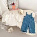 [73-110cm]可愛い トップスORデニムサロペット - Image 6