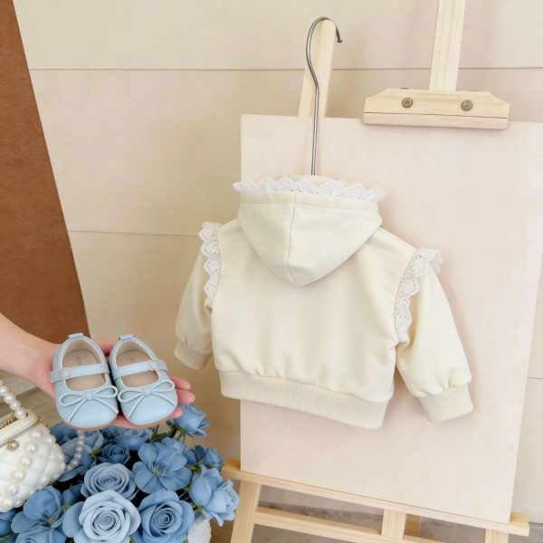 [73-120cm]フード付き アウター 女の子 おしゃれ 着脱しやすい