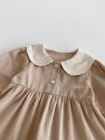 [73-120cm]ワンピース 女の子 写真映え ナチュラル フリルカラー - Image 4