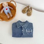 [66-90cm]デニム ロンパース カジュアル 快適な着心地 - Image 8