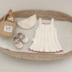 [66-100cm]ニットキャミソール 刺繍 ガーリー - Image 2