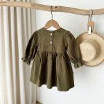 [73-120cm]ワンピース 女の子 おしゃれ リボン付き - Image 6