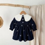 [73-120cm]ワンピース ベビー 女の子 おしゃれ リボン付き