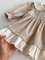 [73-120cm]ワンピース 女の子 写真映え ナチュラル フリルカラー - Image 10