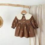 [73-120cm]ワンピース ベビー 女の子 おしゃれ リボン付き - Image 9