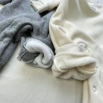 [66-90cm] 英字 フリース オールインワン - Image 3