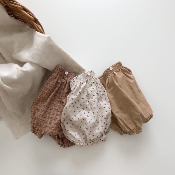 [66-100cm]ベビー ショートパンツ ナチュラル 着心地抜群