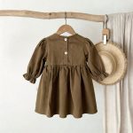 [73-120cm]ワンピース 女の子 おしゃれ リボン付き - Image 5