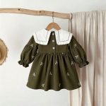 [73-120cm]ワンピース ベビー 女の子 おしゃれ リボン付き - Image 7