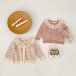 [66-100cm]ニットカーディガン レース襟 可愛い - Image 10