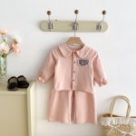 [73-110cm]セットアップ ベビー 女の子 スウィート トップス+パンツ - Image 4