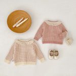 [66-100cm]ニットカーディガン レース襟 可愛い - Image 8