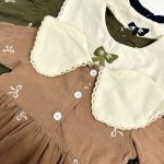 [73-120cm]ワンピース ベビー 女の子 おしゃれ リボン付き - Image 2