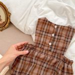[66-90cm]シャツorサロペット ベビー おしゃれ チェック柄 - Image 2